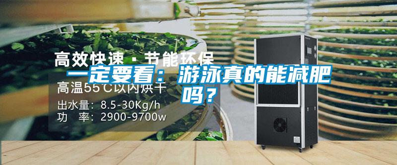 一定要看：游泳真的能減肥嗎？