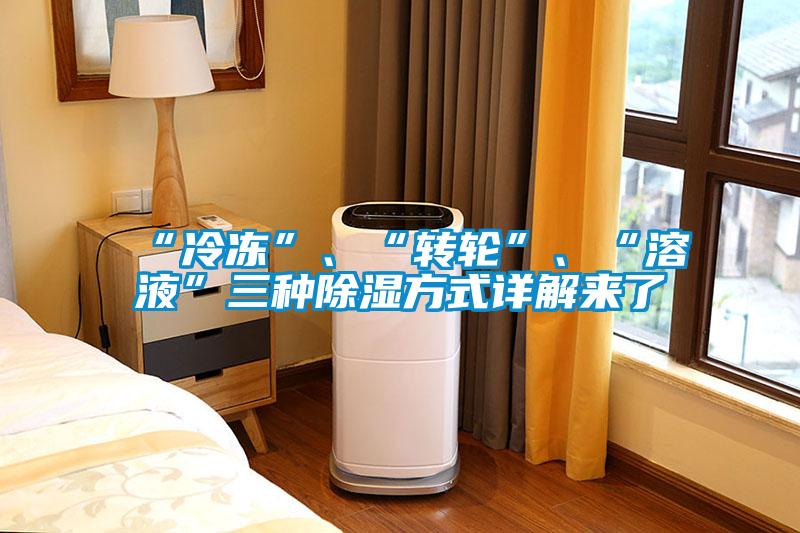 “冷凍”、“轉(zhuǎn)輪”、“溶液”三種除濕方式詳解來了