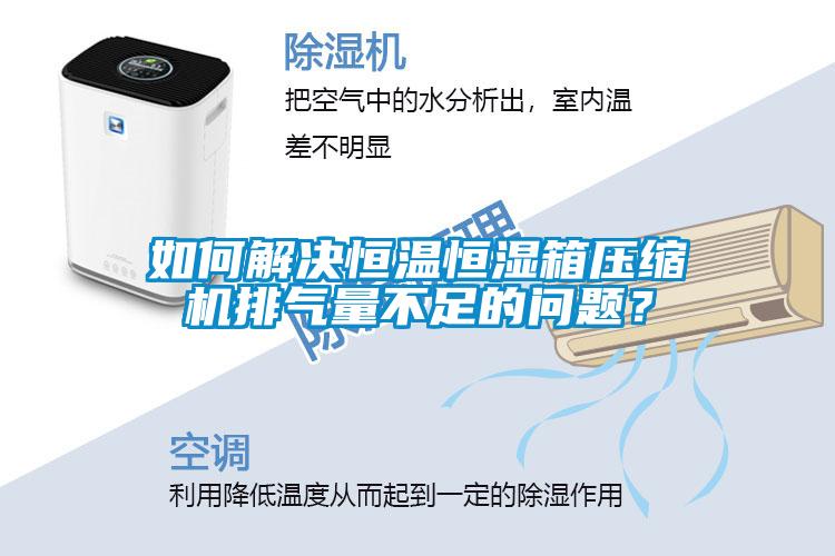 如何解決恒溫恒濕箱壓縮機排氣量不足的問題？