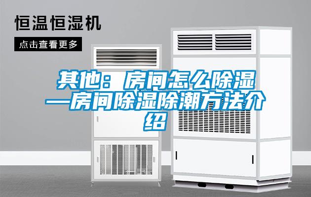 其他:房間怎么除濕—房間除濕除潮方法介紹