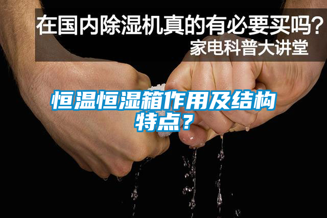 恒溫恒濕箱作用及結構特點?