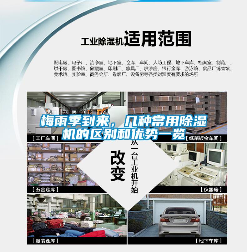 梅雨季到來,幾種常用除濕機的區別和優勢一覽