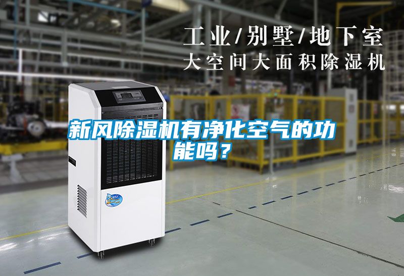新風除濕機有凈化空氣的功能嗎?